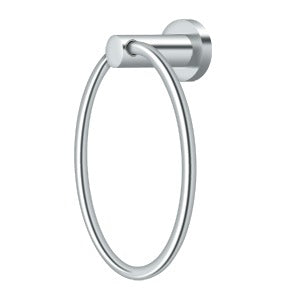 Deltana Architectural Hardware Bathroom Accessories Towel Ring, Nobe Series POLISHED CHROME
