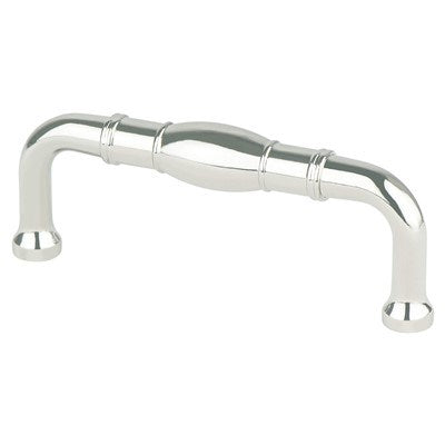 Berenson Cabinet Hardware Designers Group Ten 3 inch CC Polished Nickel Forte Pull