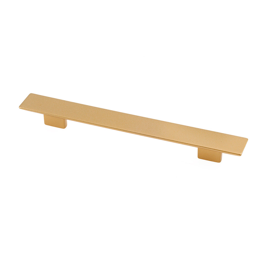 Topex 96 or 128mm cc Italian Designs Flat Bar Cabinet Pull - Matte Brass