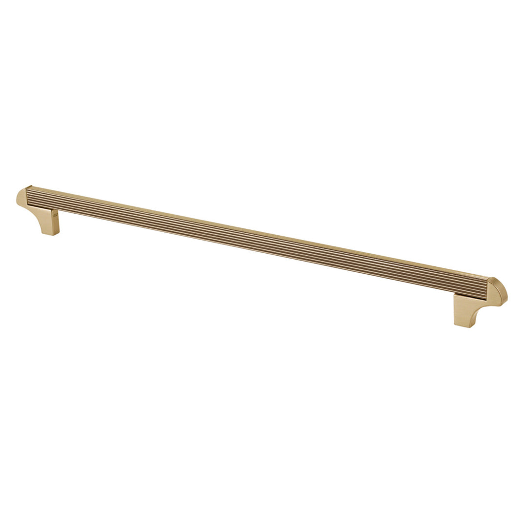 Topex 320mm cc Italian Designs Transitional Square Bar Cabinet Pull - Antique Bronze