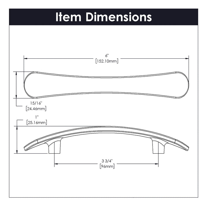Belwith Keeler 3-3/4 Inch (96mm) Vale Pull