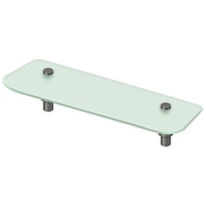 Deltana Architectural Hardware Bathroom Accessories 15 3-4" Shampoo Shelf w-Frosted Glass Sobe Series