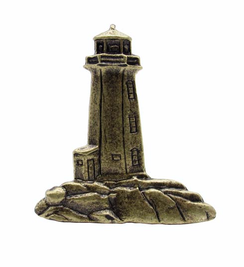 Buck Snort Lodge Hardware Cabinet Knob Stand-Alone Lighthouse