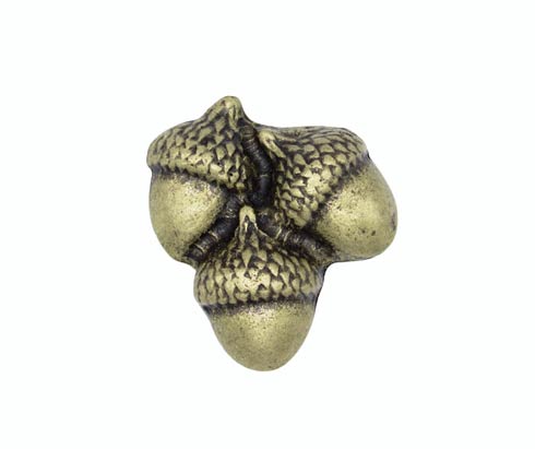 Buck Snort Lodge Decorative Hardware Cabinet Knobs Triple Acorns