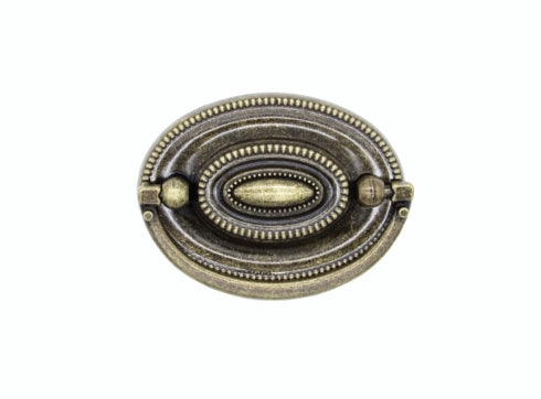 Buck Snort Lodge Decorative Hardware Tuscany 2-1/4-In Center To Center  Oval Drop Cabinet Pull