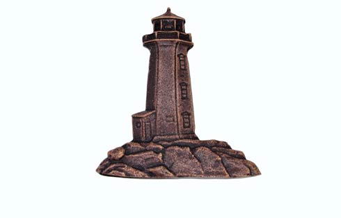 Buck Snort Lodge Hardware Cabinet Knob Stand-Alone Lighthouse