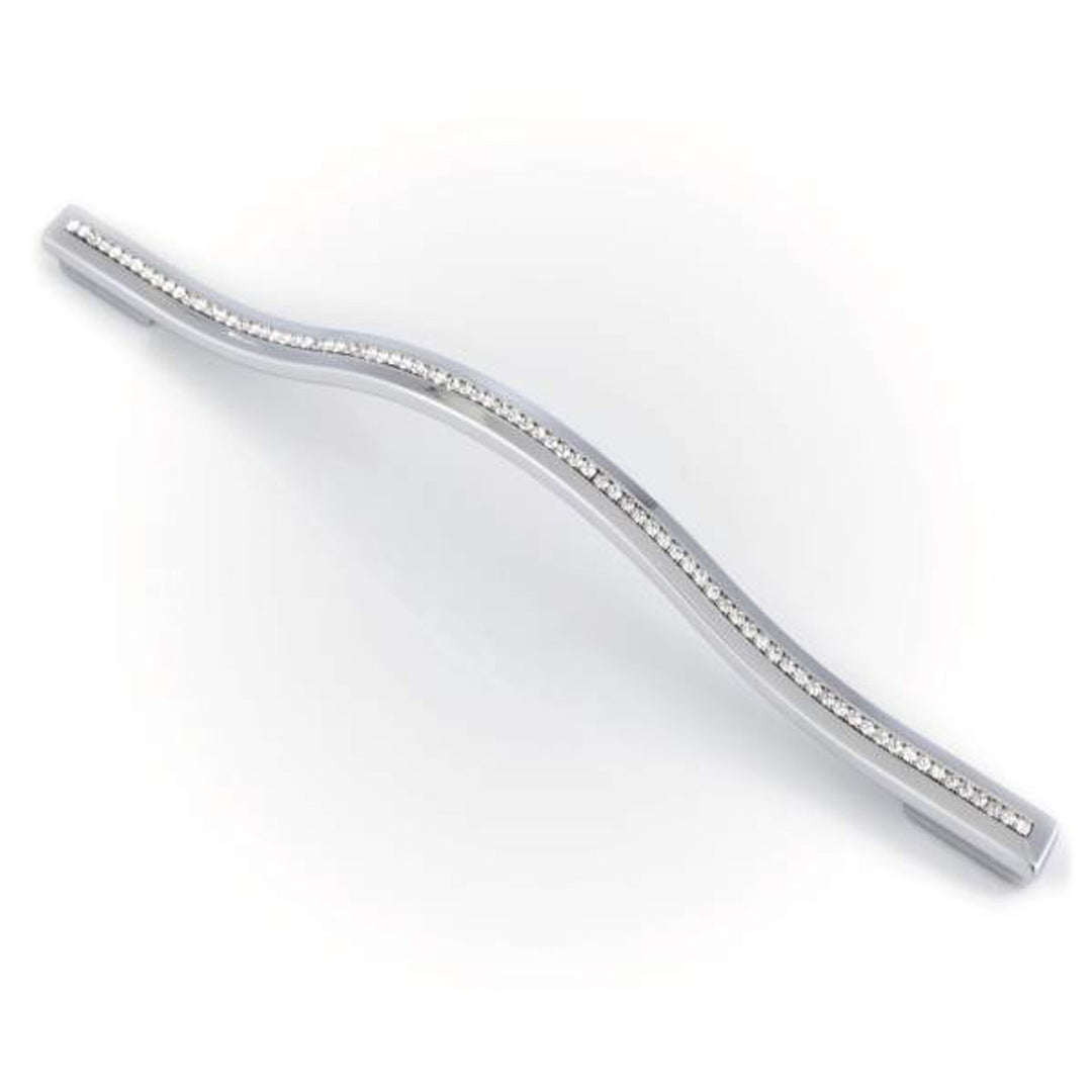 Topex 288 or 320mm cc Crystal Bow Pull - Swarovski Crystal/Bright Chrome