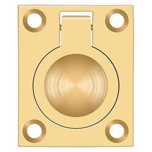 Deltana Architectural Hardware Knobs & Pulls Flush Ring Pull, 2-1/2"x 1 -7/8" each