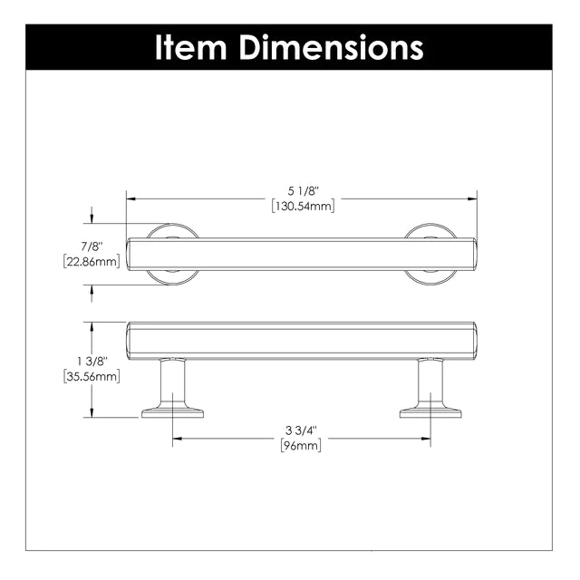 Hickory Hardware 3-3/4 inch (96mm) Woodward Cabinet Pull