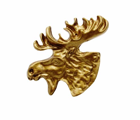 Buck Snort Lodge Hardware Cabinet Knobs Mr.Moosehead - FACING LEFT