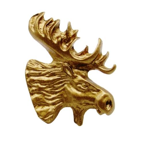 Buck Snort Lodge Decorative Hardware Cabinet Knobs and Pulls Mr. Moosehead - FACING RIGHT