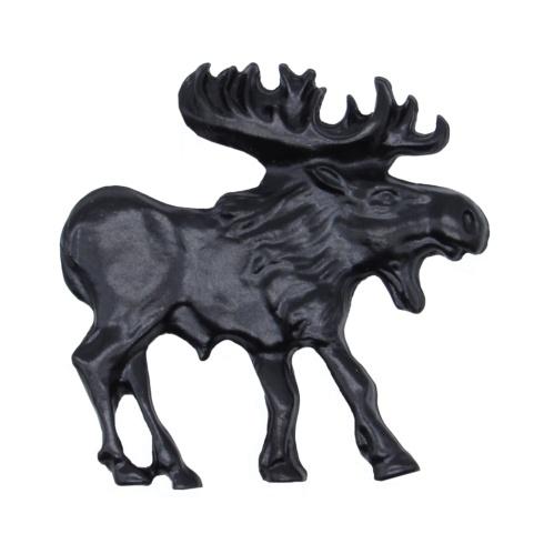 Buck Snort Lodge Hardware Cabinet Knob Walking Moose - Facing Right