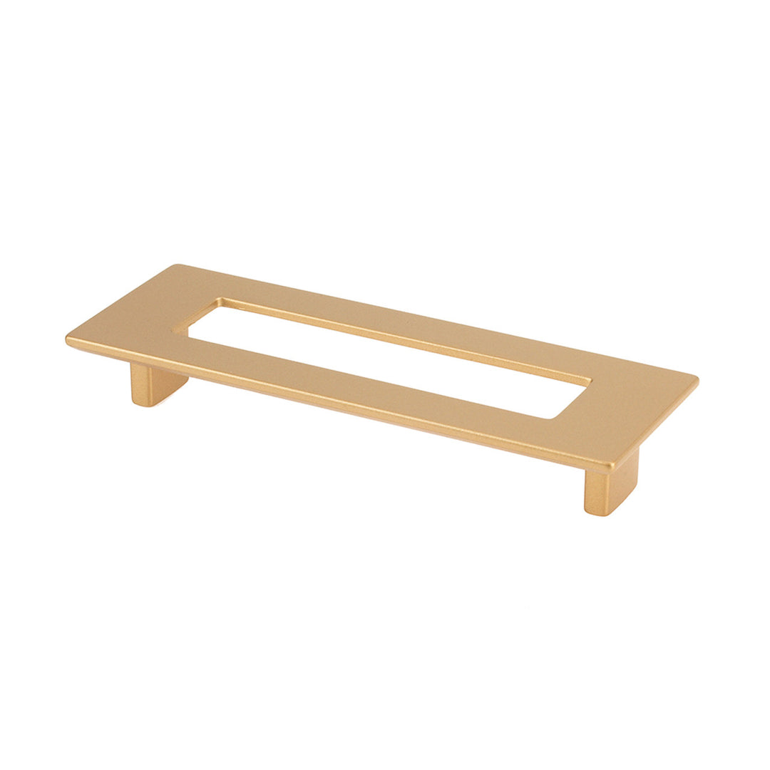 Topex 128mm cc Italian Designs Slotted Cabinet Pull - Matte Brass Topex Hardware