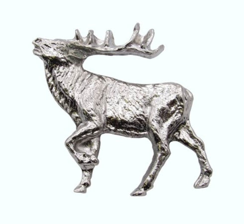 Buck Snort Lodge Hardware Cabinet Knob Walking Elk - FACING LEFT