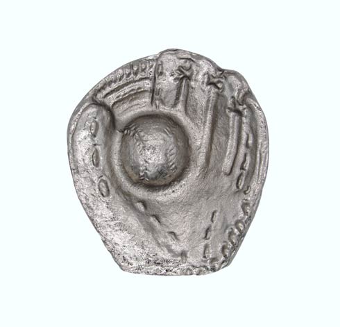 Buck Snort Lodge Decorative Hardware Cabinet Knob Baseball Glove With Ball