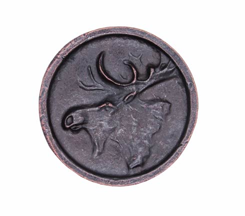Buck Snort Lodge Decorative Hardware Cabinet Knobs and Pulls Moose In Round