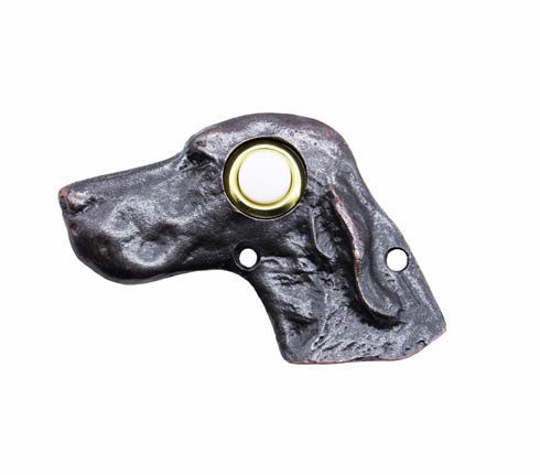 Buck Snort Lodge Decorative Hardware Dog Head Door Bell