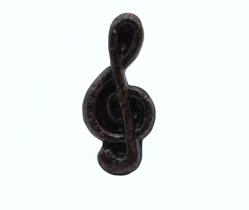 Buck Snort Lodge Decorative Hardware Cabinet Knobs and Pulls Treble Clef