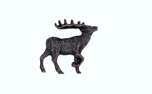 Buck Snort Lodge Decorative Hardware Cabinet Knobs and Pulls Walking Elk - FACING RIGHT