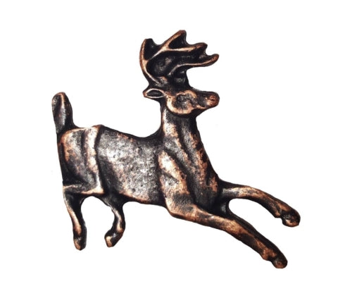 Buck Snort Lodge Decorative Hardware Cabinet Knobs and Pulls Running Whitetail