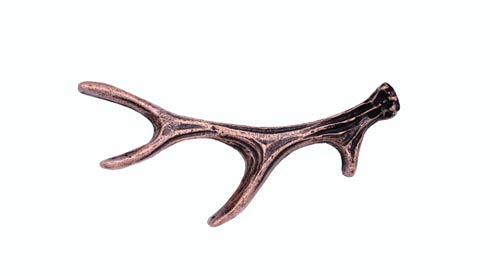 Buck Snort Lodge Decorative Hardware Cabinet Knobs and Pulls 4 pt. Antler Pull