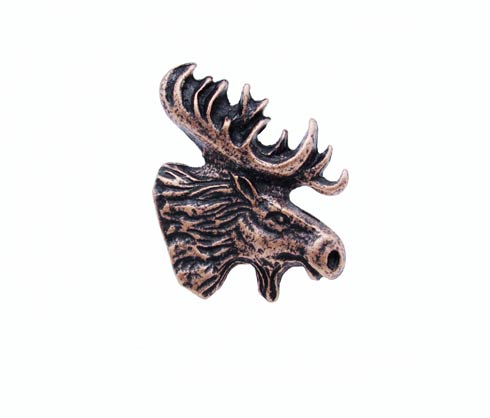 Buck Snort Lodge Decorative Hardware Cabinet Knobs and Pulls Mr. Moosehead - FACING RIGHT