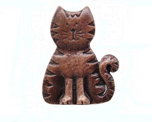 Buck Snort Lodge Decorative Hardware Cabinet Knob Cat