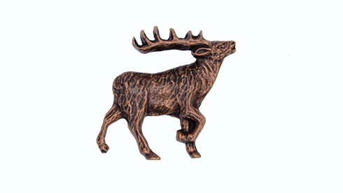 Buck Snort Lodge Decorative Hardware Cabinet Knobs and Pulls Walking Elk - FACING RIGHT