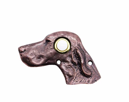 Buck Snort Lodge Decorative Hardware Dog Head Door Bell