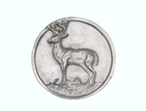 Buck Snort Lodge Decorative Hardware Cabinet Knobs and Pulls Whitetail Round