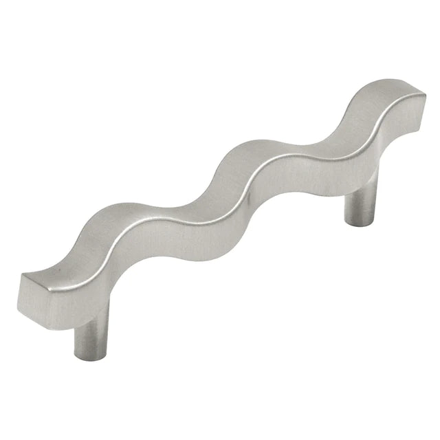 Hickory Hardware 3-3/4 inch (96mm) Metropolis Cabinet Pull- SATIN NICKEL