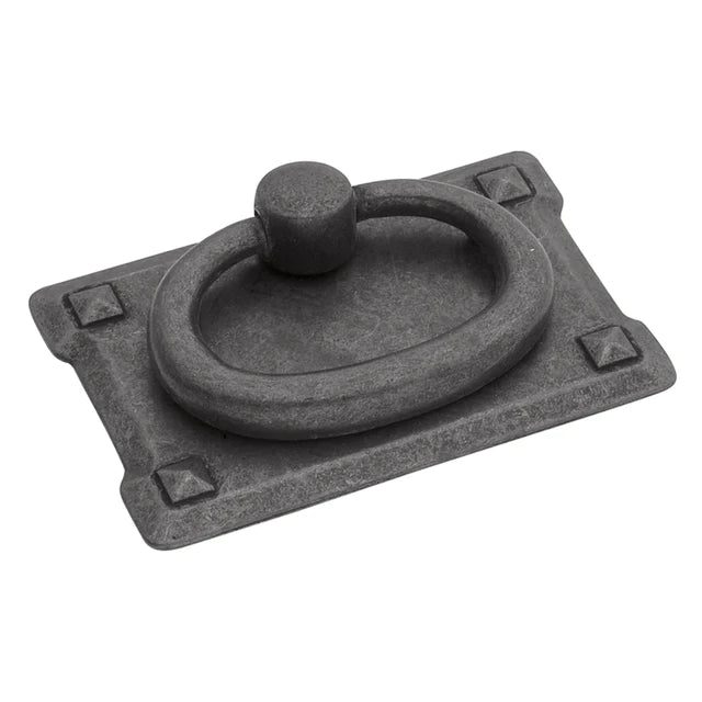 Hickory Hardware 1-1/8 inch (29mm) Old Mission Antique Ring Cabinet Pull