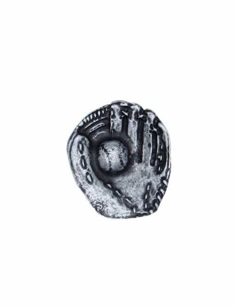 Buck Snort Lodge Decorative Hardware Cabinet Knob Baseball Glove With Ball