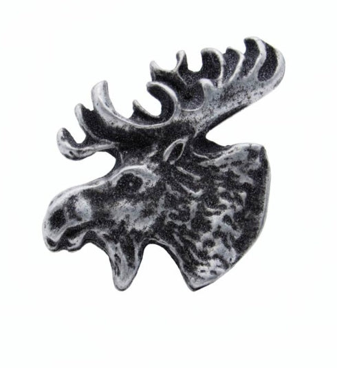Buck Snort Lodge Hardware Cabinet Knobs Mr.Moosehead - FACING LEFT