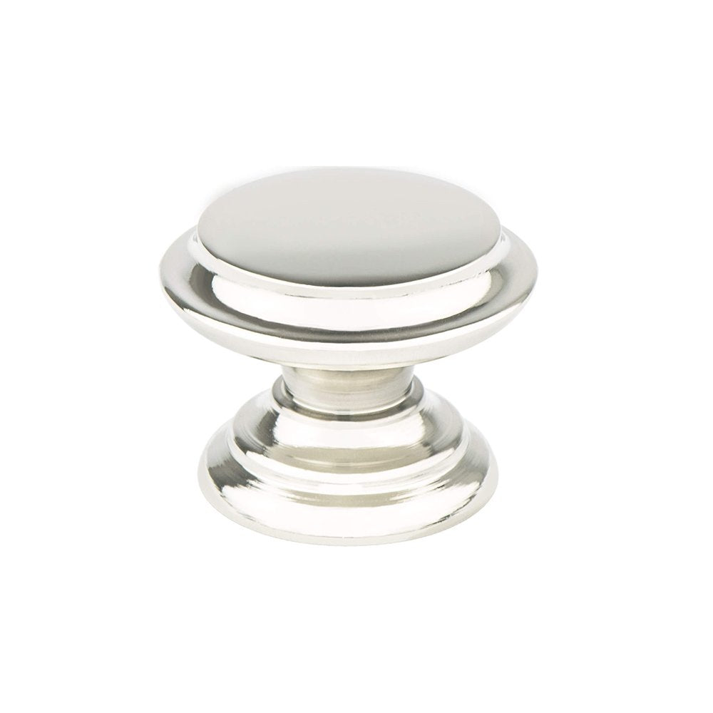 Berenson Cabinet Hardware Designers Group Ten Polished Nickel Euro Classica Knob - 1-3/8"