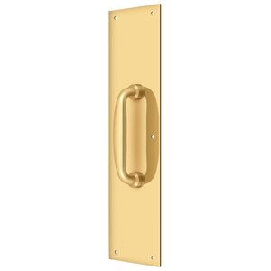 Deltana Architectural Hardware Knobs & Pulls Push Plate w- Handle 3 -1/2"x 15 " - Handle 5 -1/4"