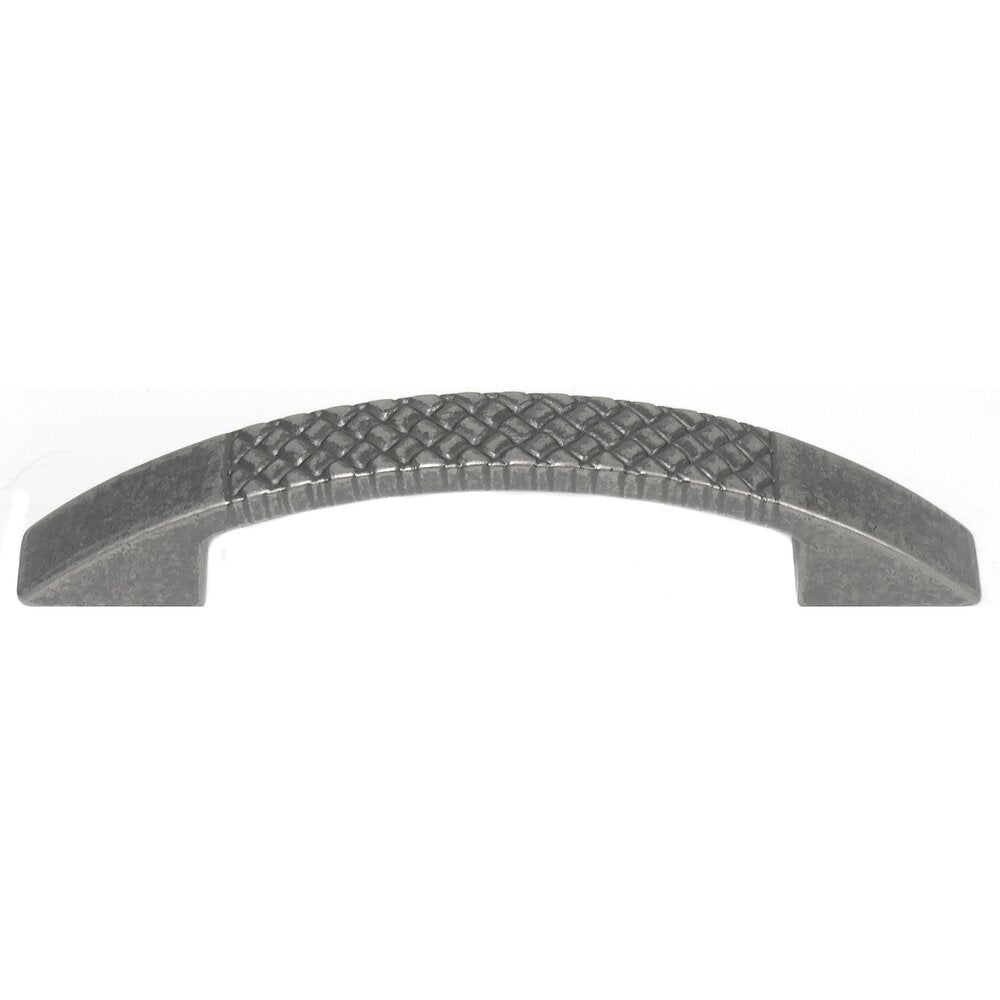 Windsor Collection 96mm Centers Cross-Hatch Pull in Antique Pewter by Laurey Hardware