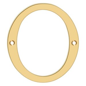 Deltana Architectural Hardware Home Accessories 4" Numbers, Solid Brass each