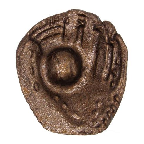Buck Snort Lodge Decorative Hardware Cabinet Knob Baseball Glove With Ball