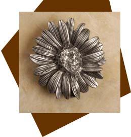 Anne at Home Daisey Flower Cabinet Knob - Large - cabinetknobsonline