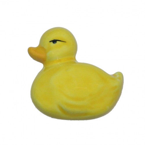 Nifty Nob Yellow Ducky Cabinet Knob-Facing Left - cabinetknobsonline