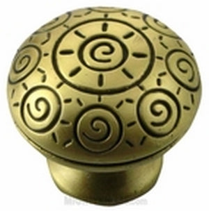 Big Sky Hardware- Core Sun Swirl Cabinet Knob Pewter - cabinetknobsonline