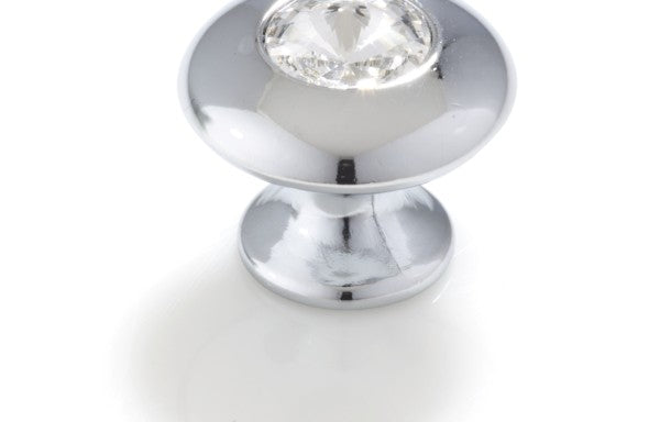 TOPEX DECORATIVE CABINET HARDWARE SMALL ROUND CRYSTAL KNOB - cabinetknobsonline