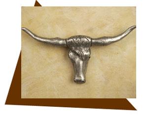 Anne at Home Texas Longhorn Cabinet Knob - cabinetknobsonline