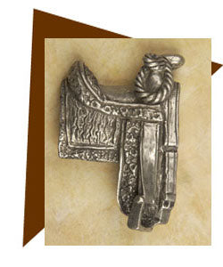Anne at Home Cowboy Western Saddle Cabinet Knob-Left - cabinetknobsonline