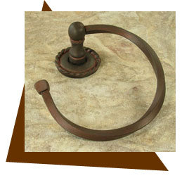 Anne at Home Roguery Towel Ring 6.5" - cabinetknobsonline