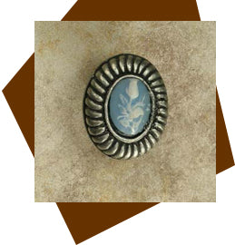 Anne At Home  Charlotte Insert Cabinet Knob-Small - cabinetknobsonline