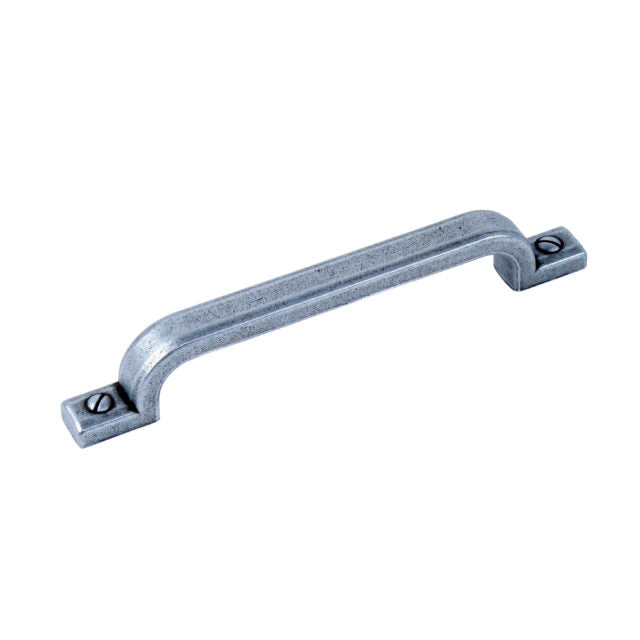 Century Cabinet Hardware Raw Authentic - Zinc Die Cast Pull, 128mm cc in Matte Old Iron - cabinetknobsonline