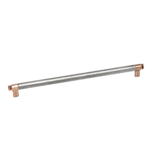 Century Cabinet Hardware Flute - Zinc Die Cast Pull, 416mm cc, Aged Matte Red Copper - special order item please contact us - cabinetknobsonline