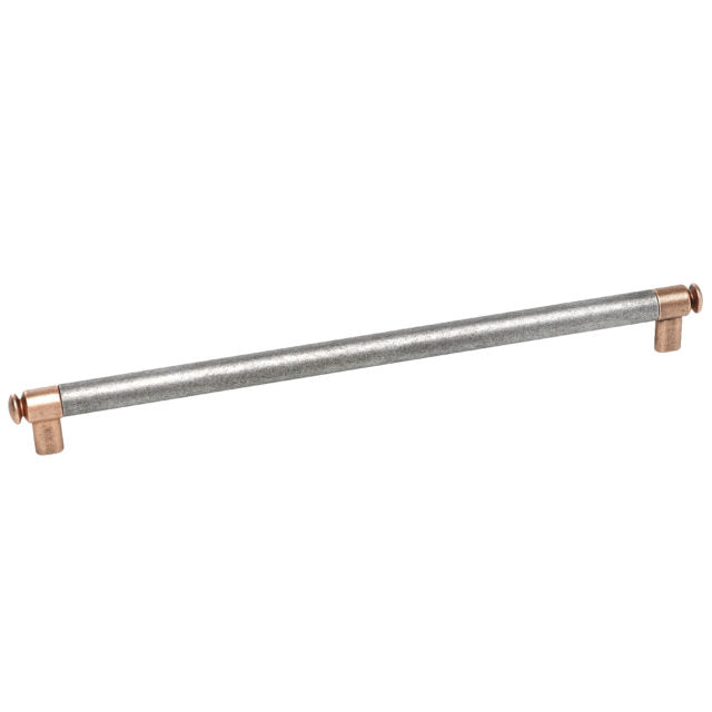 Century Cabinet Hardware Flute - Zinc Die Cast Pull, 512mm cc, Aged Matte Red Copper - special order item please contact us - cabinetknobsonline